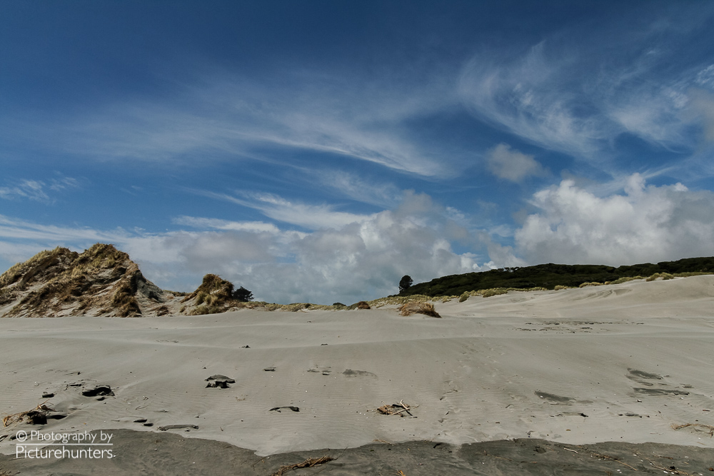 Einsamer Strand an der Südküste der Südinsel