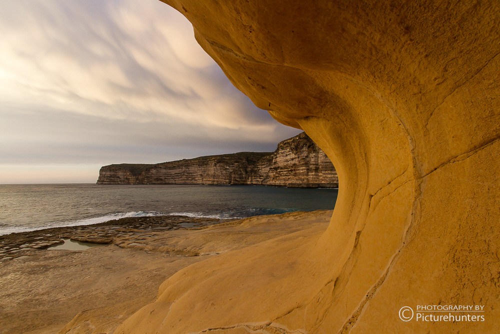 Sandsteinwelle auf Gozo