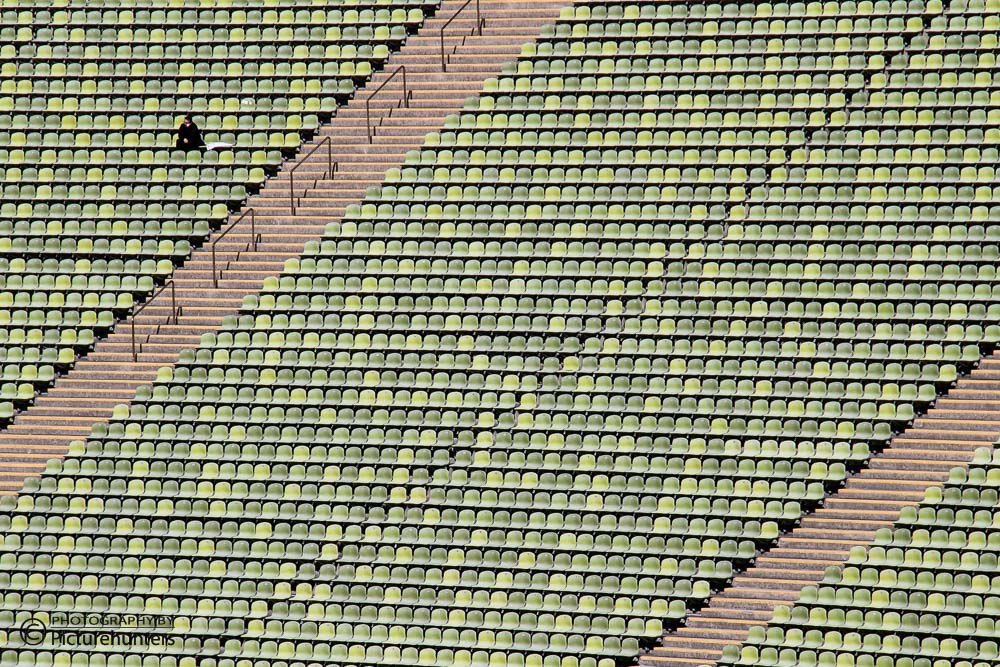 Sitzreihen im Olympiastadion | München