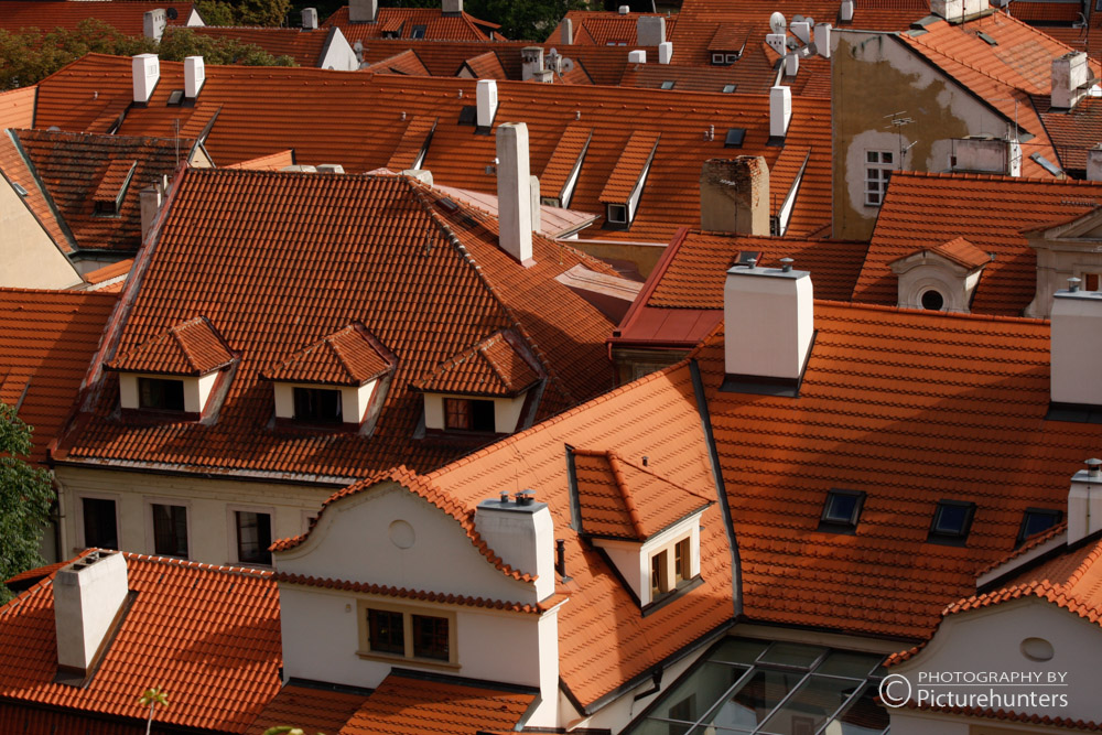 Rote Dächer von Prag