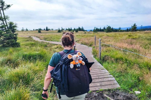 Andrea fleißig am Filmen