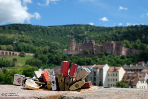 Liebesschlösser auf der Brücke