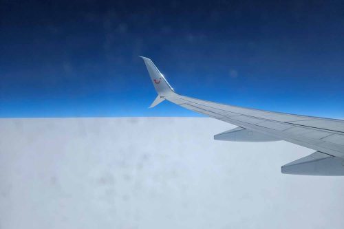 Durchgängige Wolkendecke