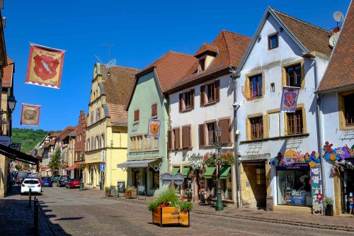 Bunte Häuser in Rouffach