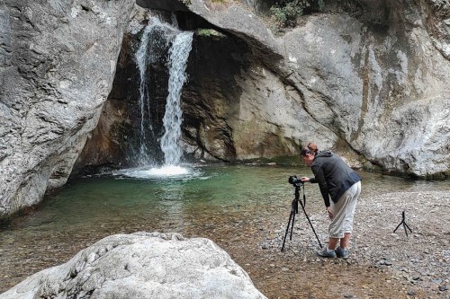 Andrea bei der Arbeit