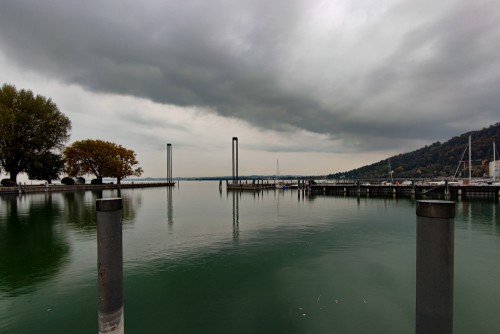Regen über dem Bodensee