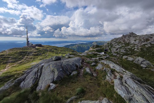 Blick zur Bahnstation