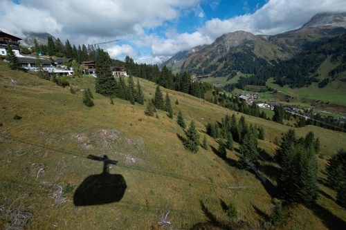 Mit der Bahn nach unten