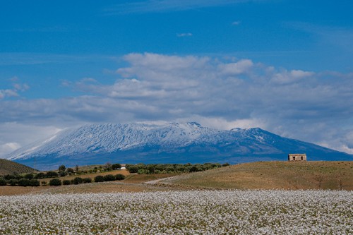Ätna in der Ferne