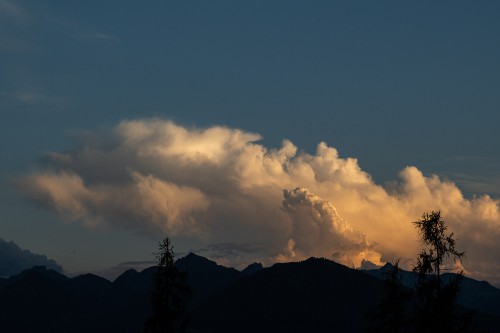 Besondere Wolkenstimmung