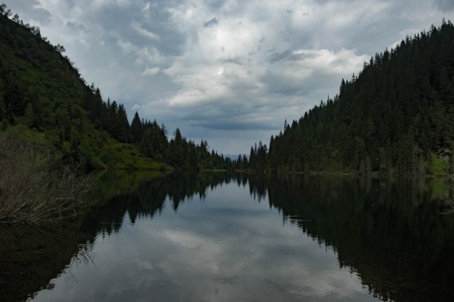 Spiegelung im Oberen See
