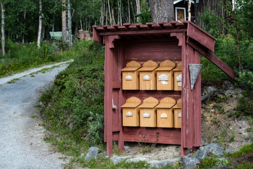 Typische Briefkästen