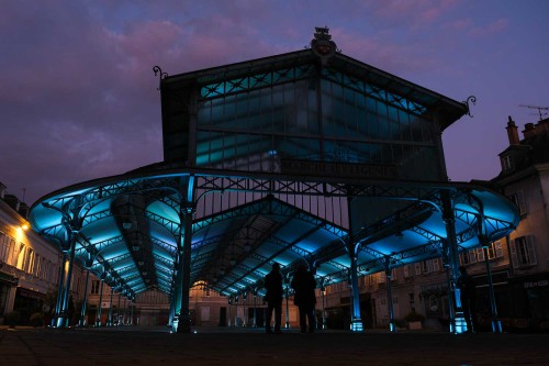 Blaue Markthalle