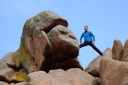 Markus beim Klettern