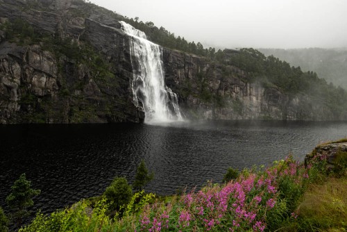Wasserfall auf dem Weg