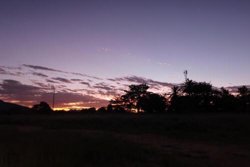 Erster Sonnenuntergang Namibia